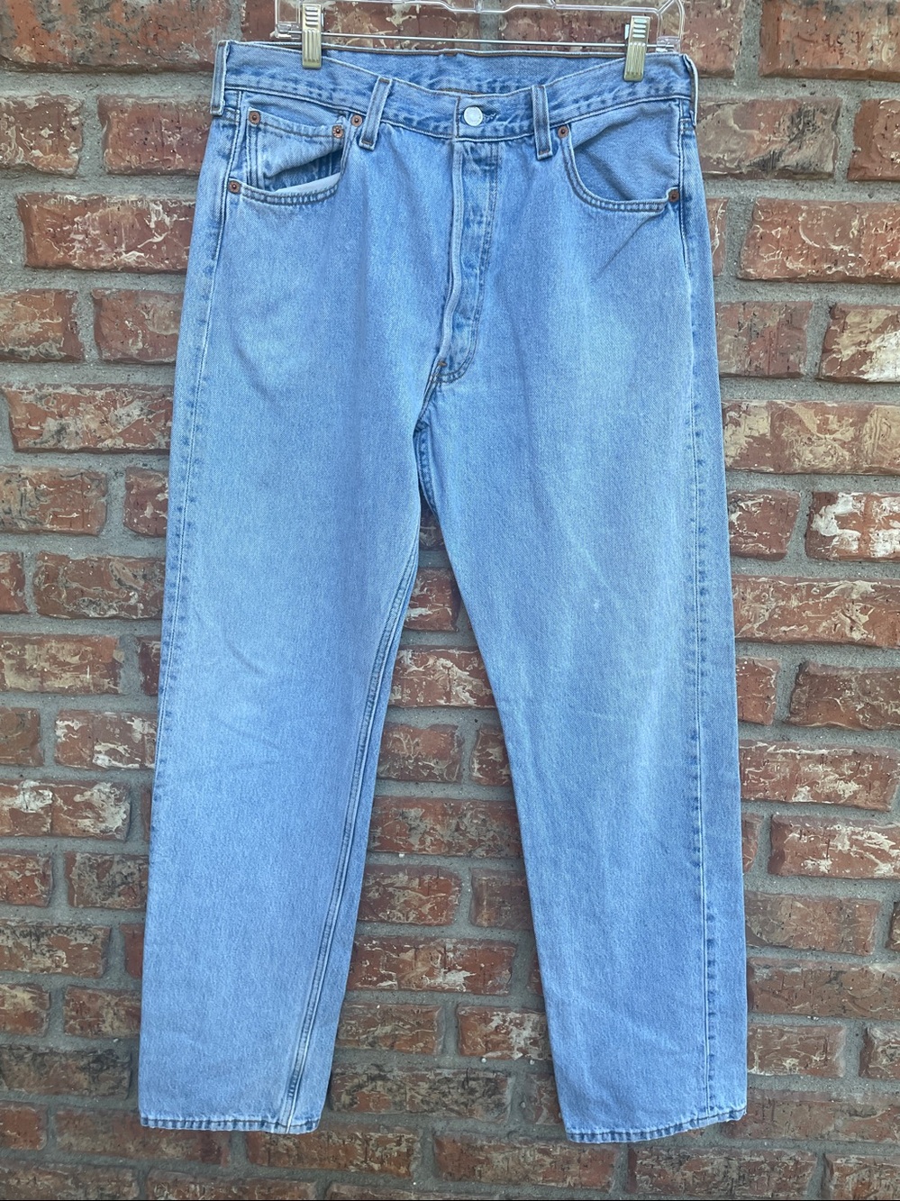 Men's 501 Vintage Light Blue Boot Cut Denim Jeans Made in the USA